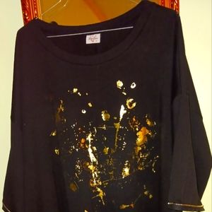 Gold/Black Women's Shirt